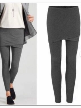 CAbi Charcoal Gray Skirted Leggings